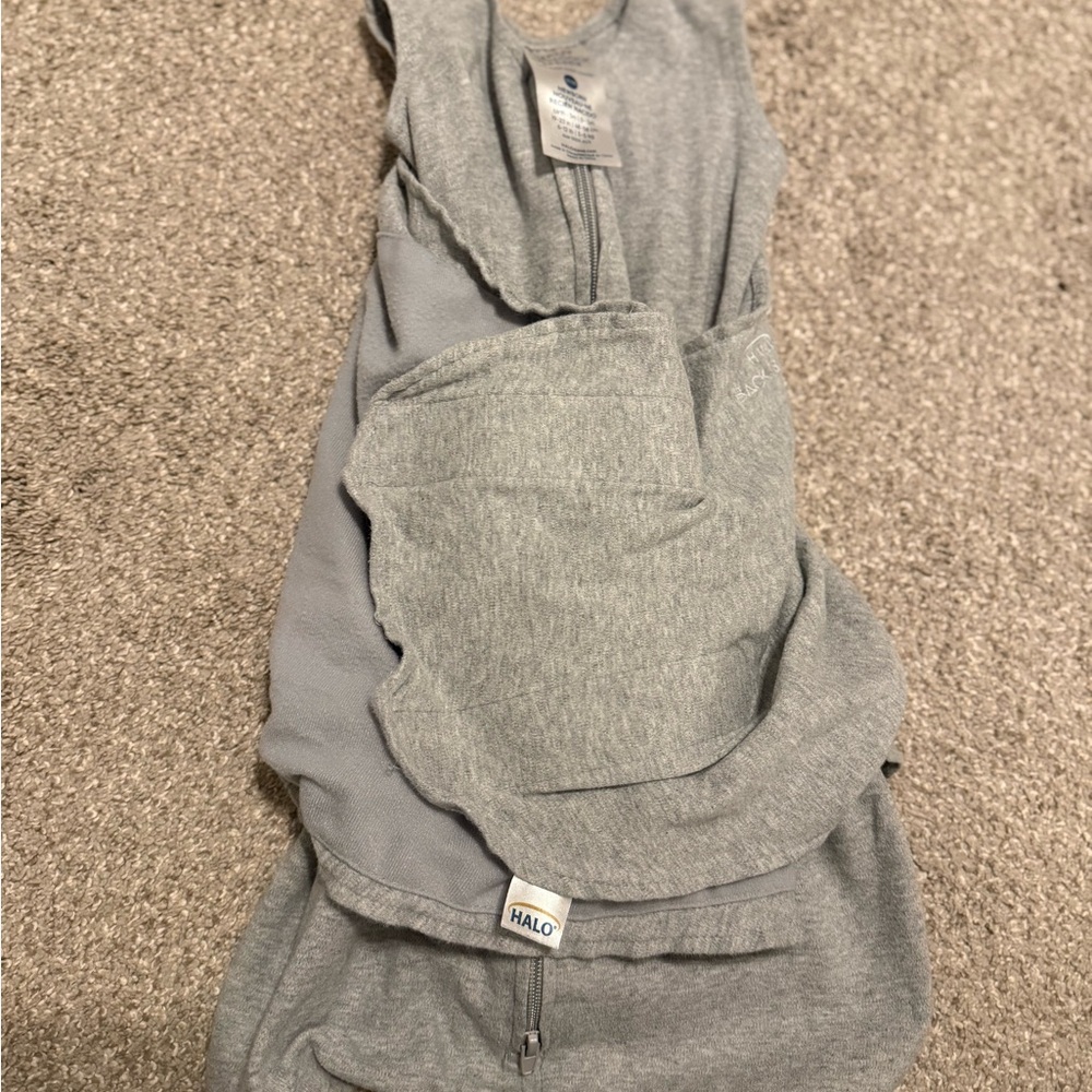 Halo Gray Convertible Sleep Sack Swaddle